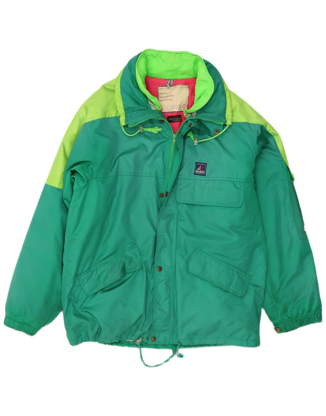 Giacca da sci da uomo Dubin IT 50 Large Verde Colourblock Poliestere