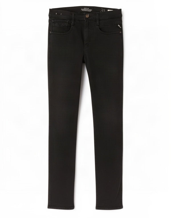 Replay Jeans Anbass Slim da Donna W33 L32 Cotone Nero