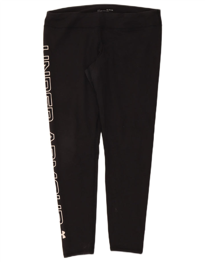 Leggings grafici da donna Under Armour UK 18 XL neri