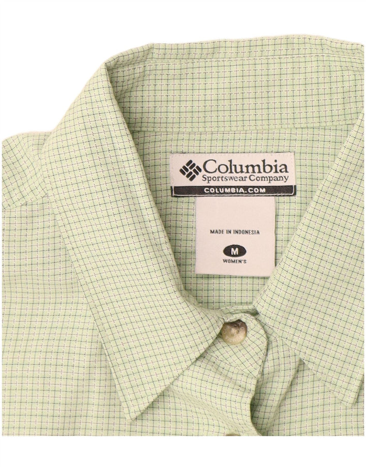 Camicia da donna Columbia UK 14 Modal a quadri verde medio