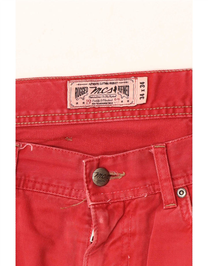 Jeans dritti da uomo vestibilità regolare Marlboro Classics W34 L31 Rossi