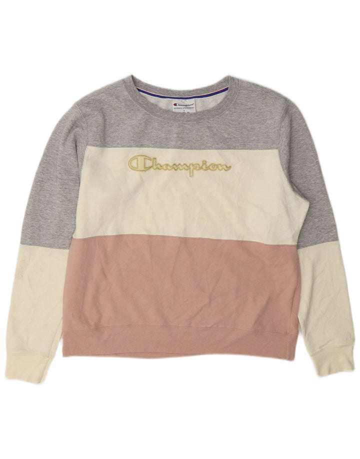 Felpa da donna Champion UK 16 Large multicolore Colourblock