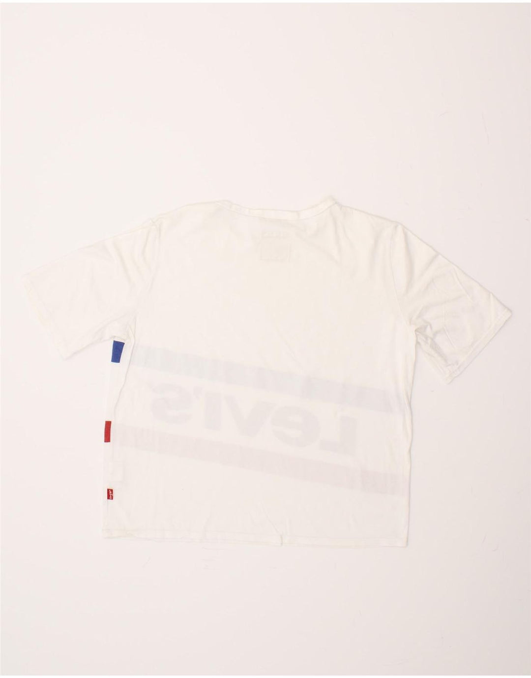 LEVI'S Boys Graphic T-Shirt Top 15-16 Years White Cotton Vintage Levi's and Second-Hand Levi's from Messina Hembry 