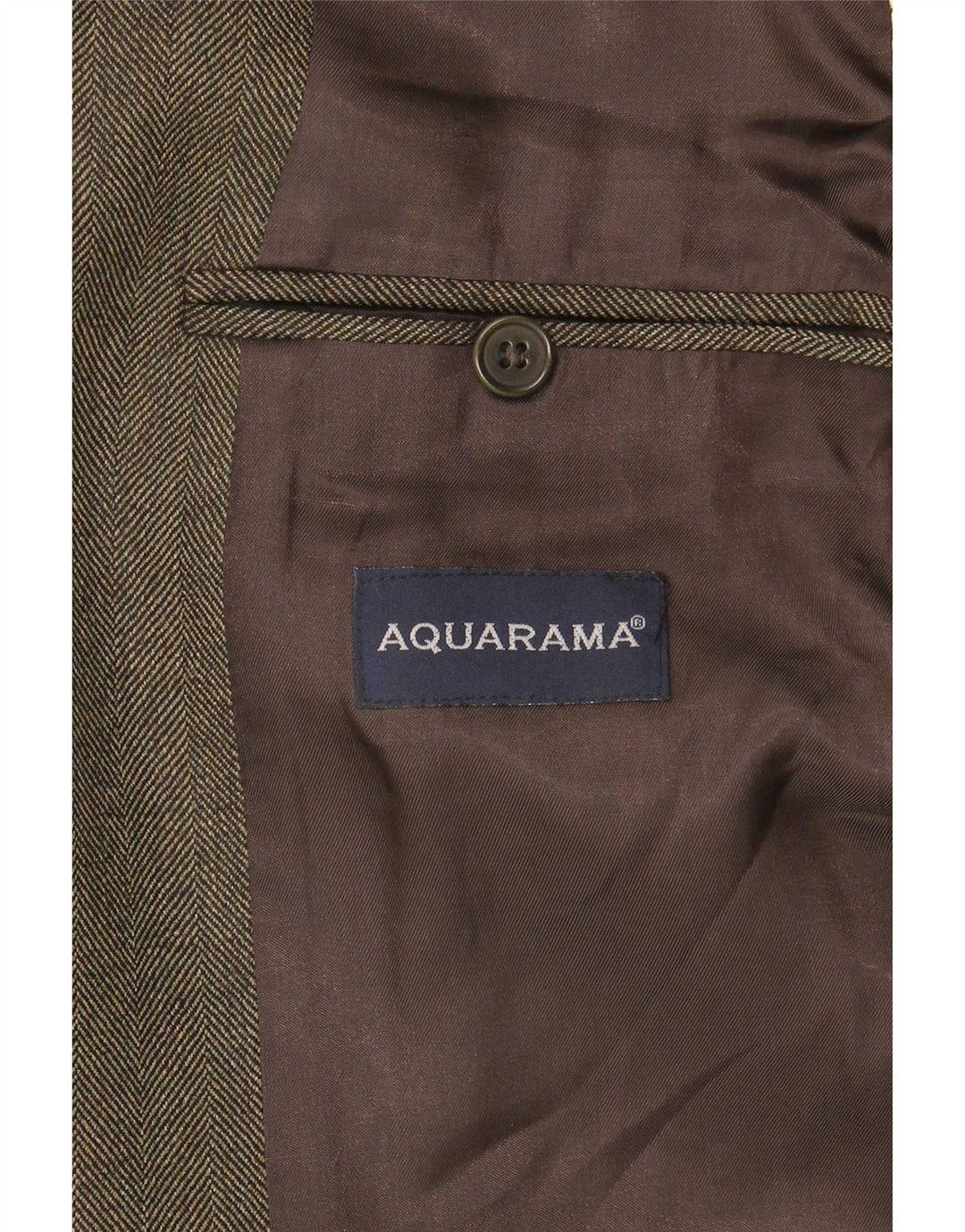 Giacca blazer da uomo a 3 bottoni Aquarama IT 50 grande verde lana vergine
