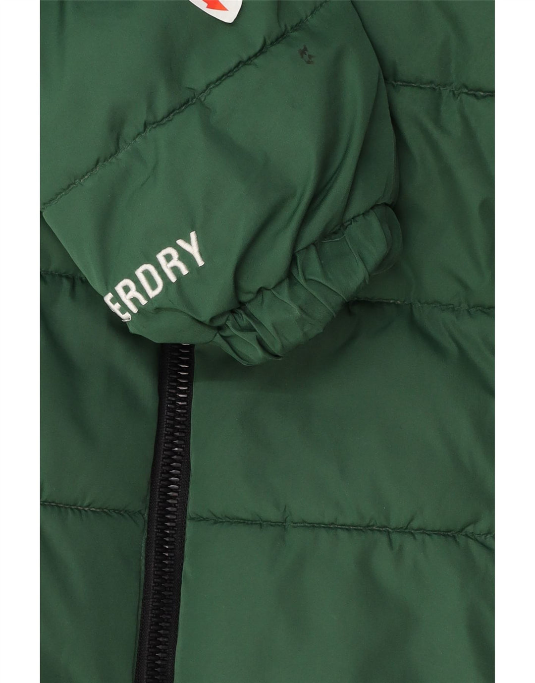 Giacca imbottita oversize con cappuccio da donna Superdry UK 10 Small Verde Poliestere