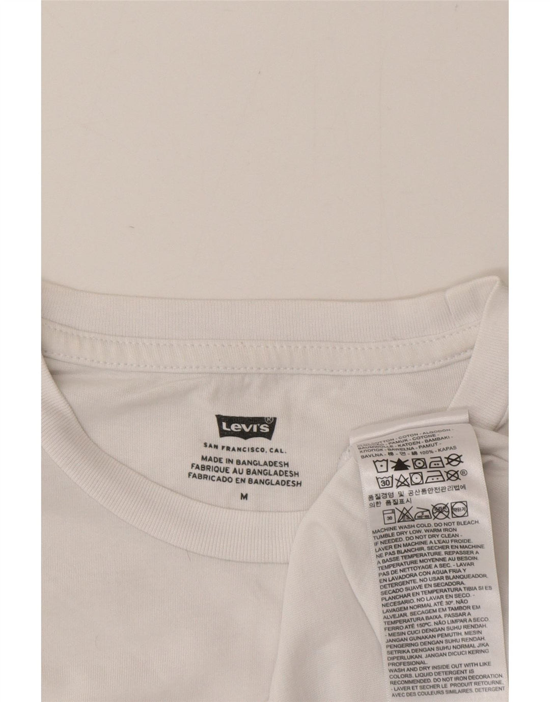 T-shirt grafica da uomo Levi's Top in cotone bianco medio