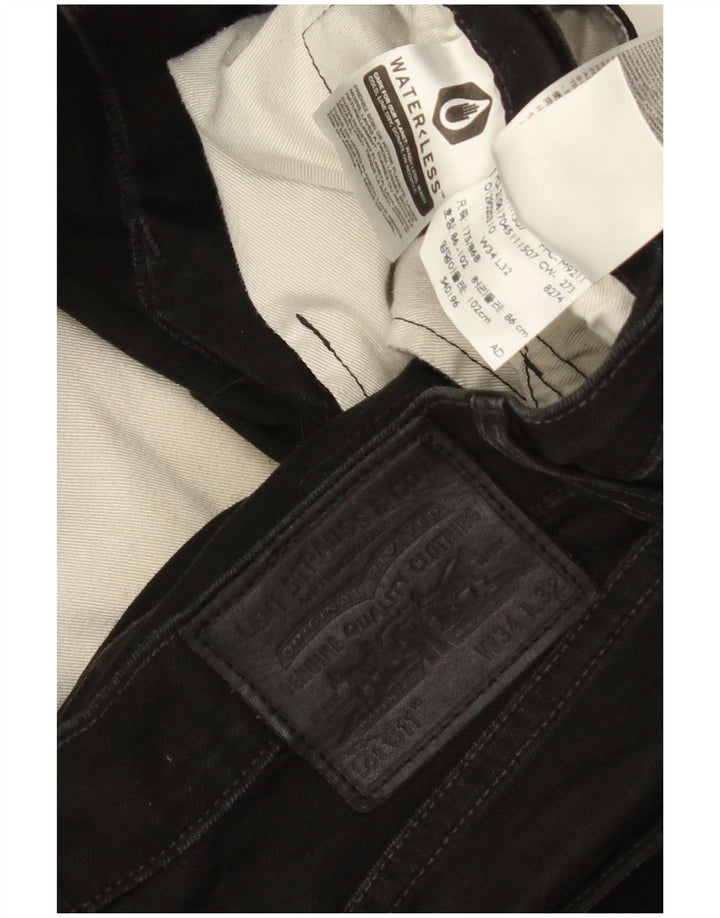 Jeans Levi's Uomo 511 Slim W34 L32 Cotone Nero