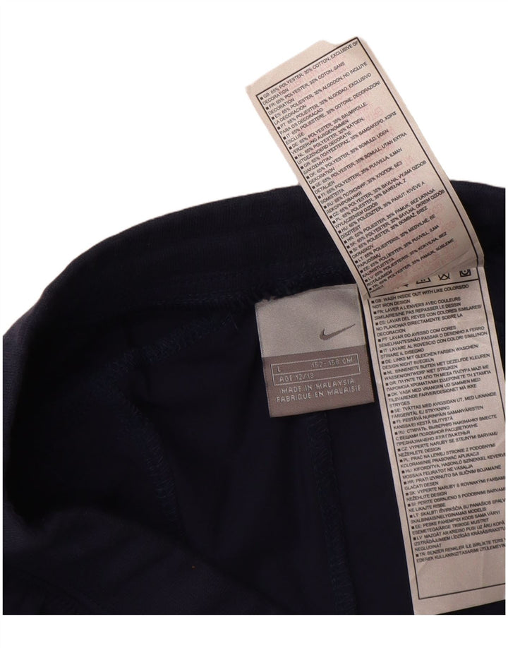 Pantaloni da tuta grafica Nike da ragazzo 12-13 anni Large in poliestere blu navy