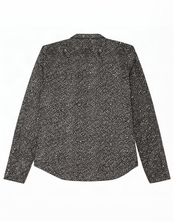 Camicetta a maniche lunghe da donna Calvin Klein con motivo astratto UK 6 XS Nero