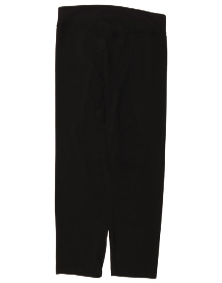 Leggings Capri da donna Nike UK 8/10 piccolo poliestere nero