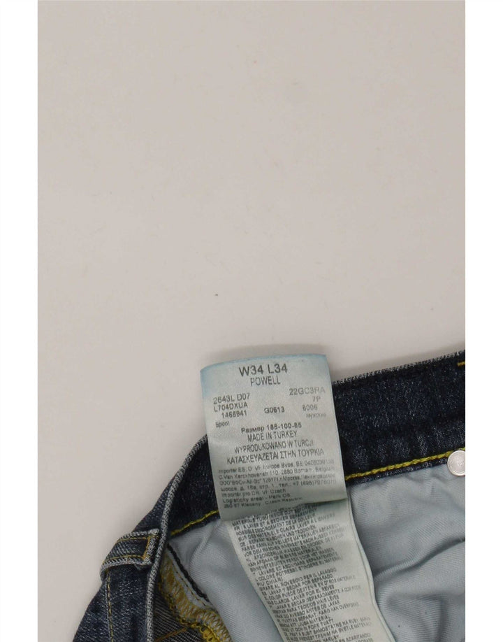 Jeans Lee Powell Slim da uomo W34 L34 cotone blu navy