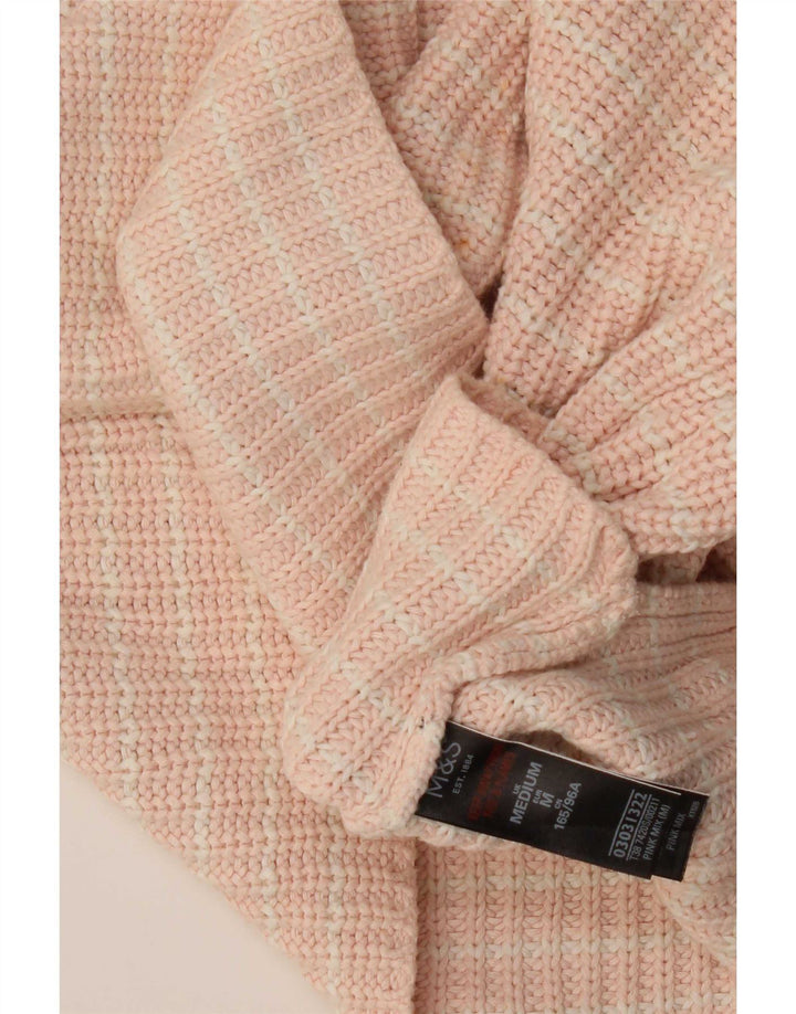 Maglione maglione con scollo a barca da donna Marks & Spencer UK 14 Rosa medio
