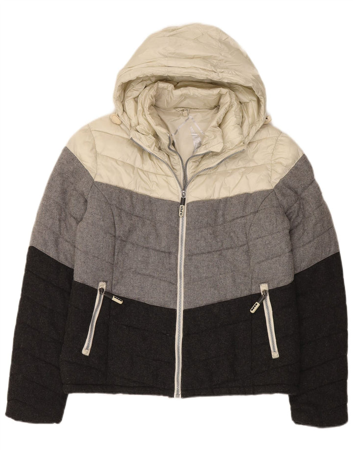 Giacca imbottita con cappuccio da donna Superdry UK 18 XL multicolore