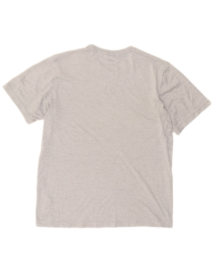 T-shirt Nike Dri Fit da uomo in poliestere chiazzato grigio medio