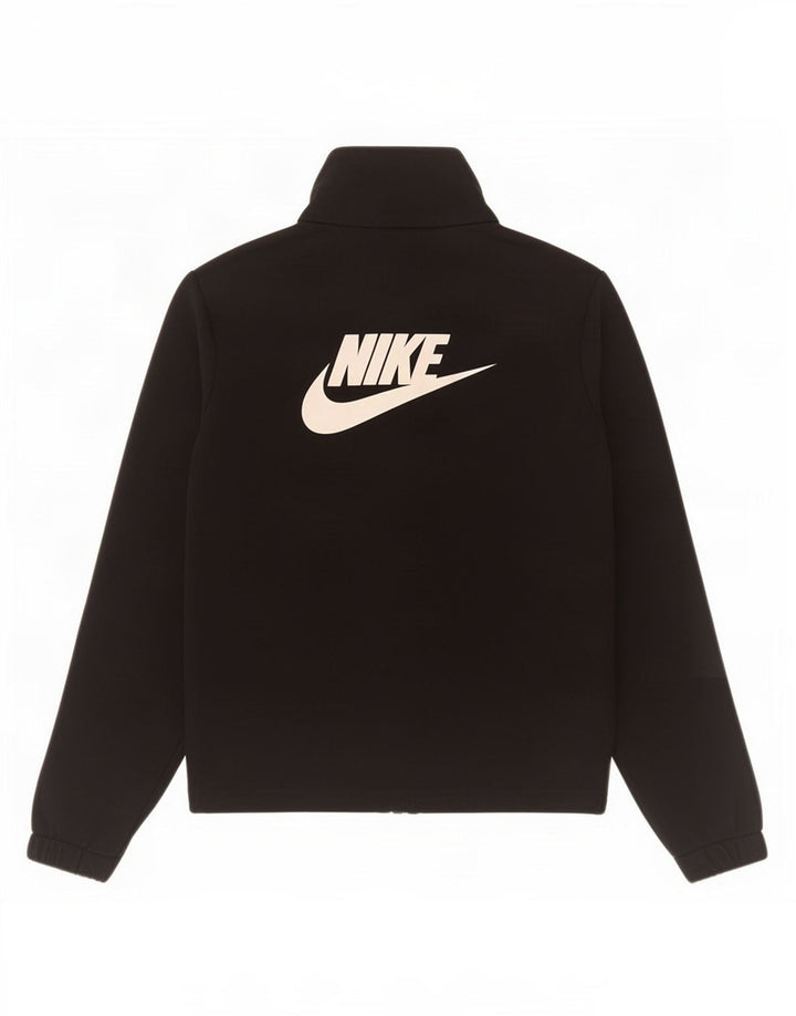 Giacca da ginnastica grafica Nike da ragazzo, 8-9 anni, piccola, in poliestere nero