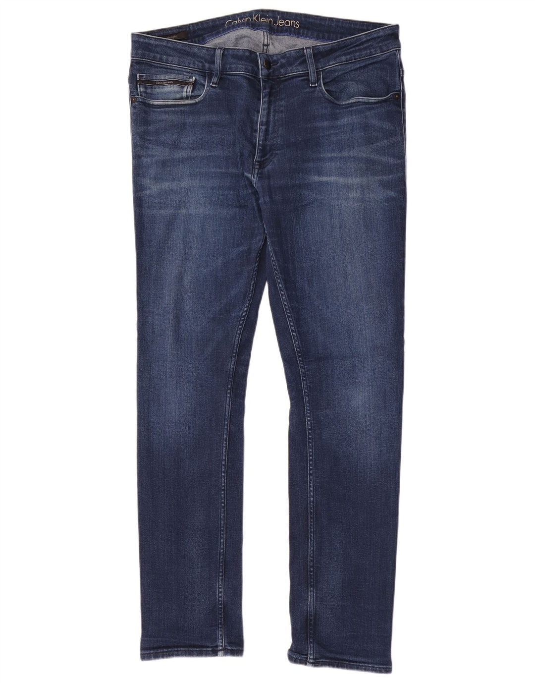 Jeans slim da uomo Calvin Klein W36 L32 Blu
