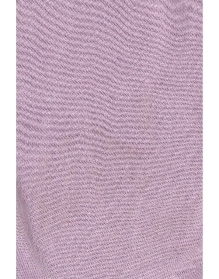 Maglione maglione girocollo da donna Marks & Spencer UK 10 piccolo viola