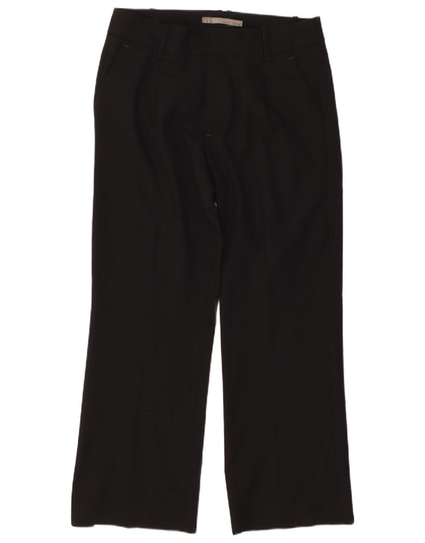 Pantaloni chino dritti da donna Zara EU 44 XL W34 L27 viscosa nera