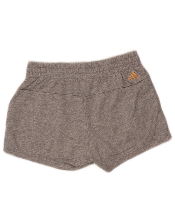 Pantaloncini sportivi grafici ADIDAS da donna UK 4/6 XS Cotone grigio