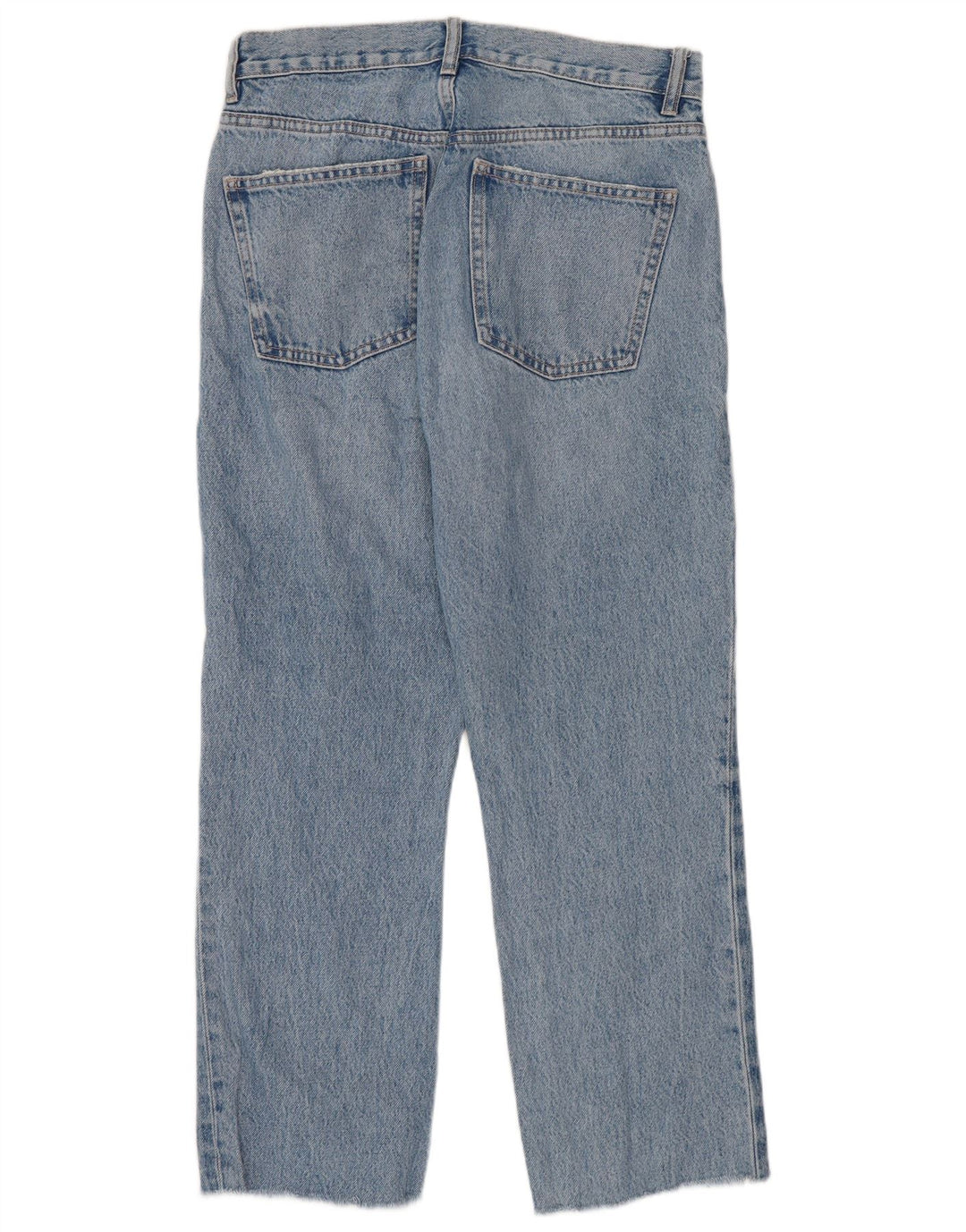 Jeans dritti corti da donna Zara EU 38 piccoli W28 L25 blu
