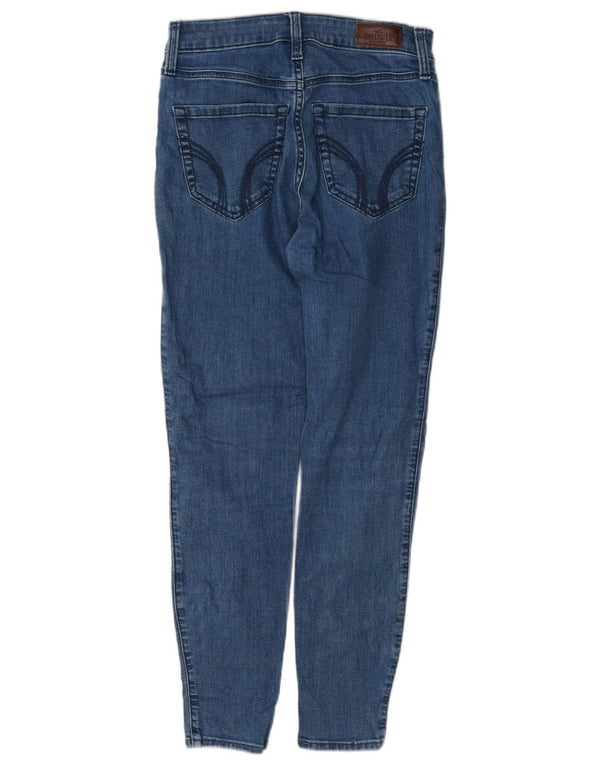 Jeans Hollister da donna super skinny a vita alta W26 L26 cotone blu