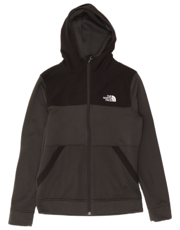 Felpa con cappuccio e zip per ragazze The North Face 14-15 anni XL poliestere grigio