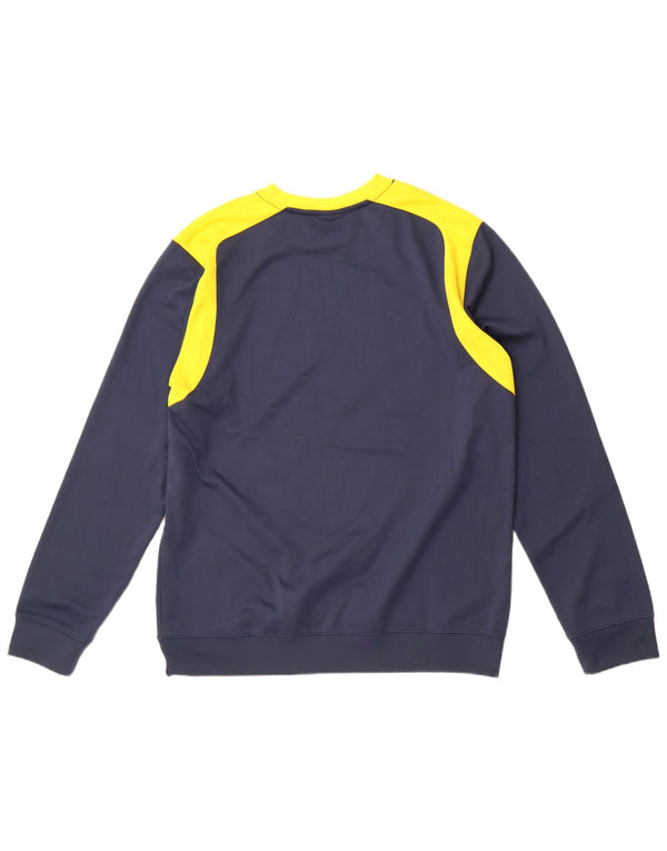 Joma Felpa da uomo Maglione Large Blu Navy Colourblock Poliestere