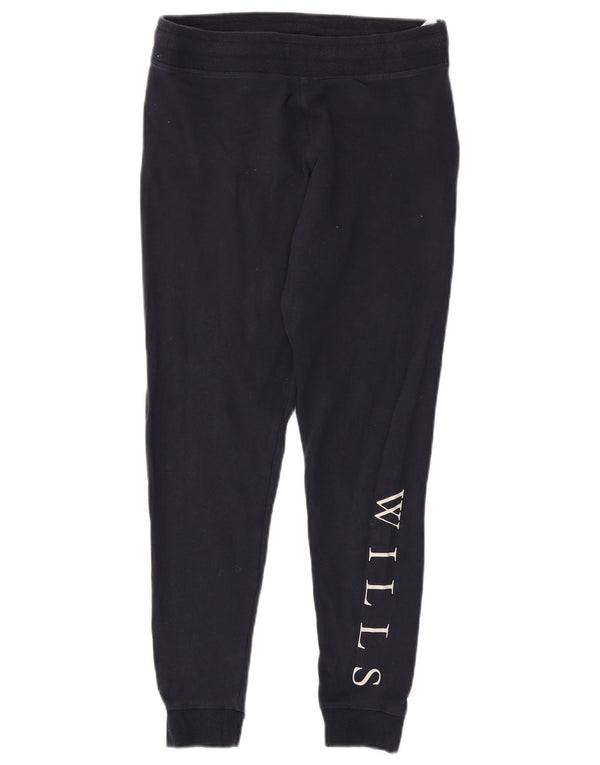 Pantaloni da tuta con grafica da donna Jack Wills Joggers UK 12 Medio Blu Navy