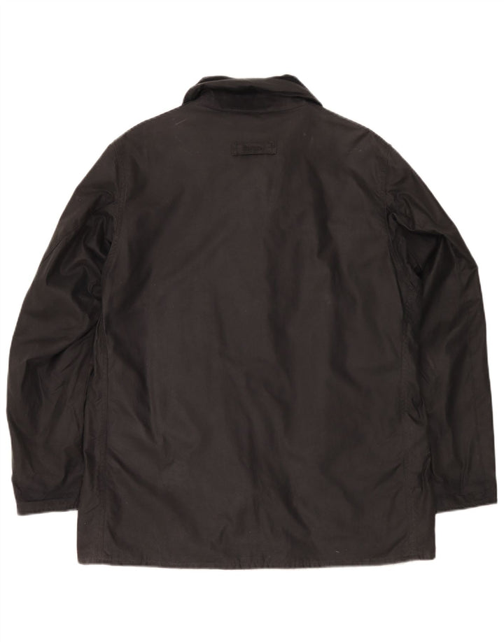 Giacca da uomo in cotone cerato Barbour UK 40 grande cotone nero