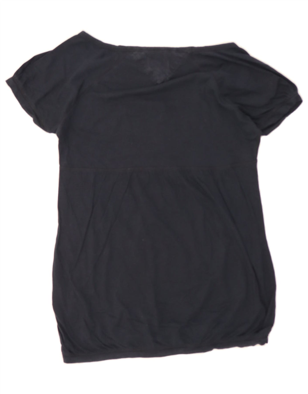 TOMMY HILFIGER Womens Blouse Top UK 12 Medium Navy Blue Striped Cotton Vintage Tommy Hilfiger and Second-Hand Tommy Hilfiger from Messina Hembry 