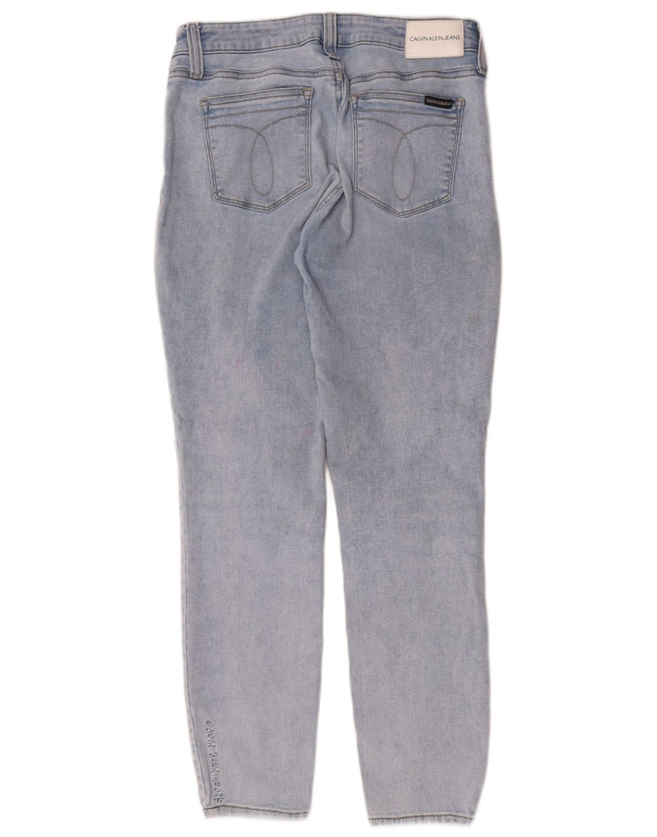 Jeans slim da donna Calvin Klein W30 L27 cotone blu