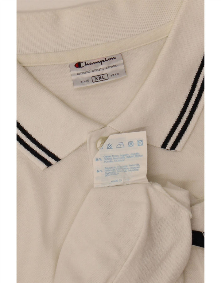 Polo da uomo CHAMPION 2XL cotone bianco
