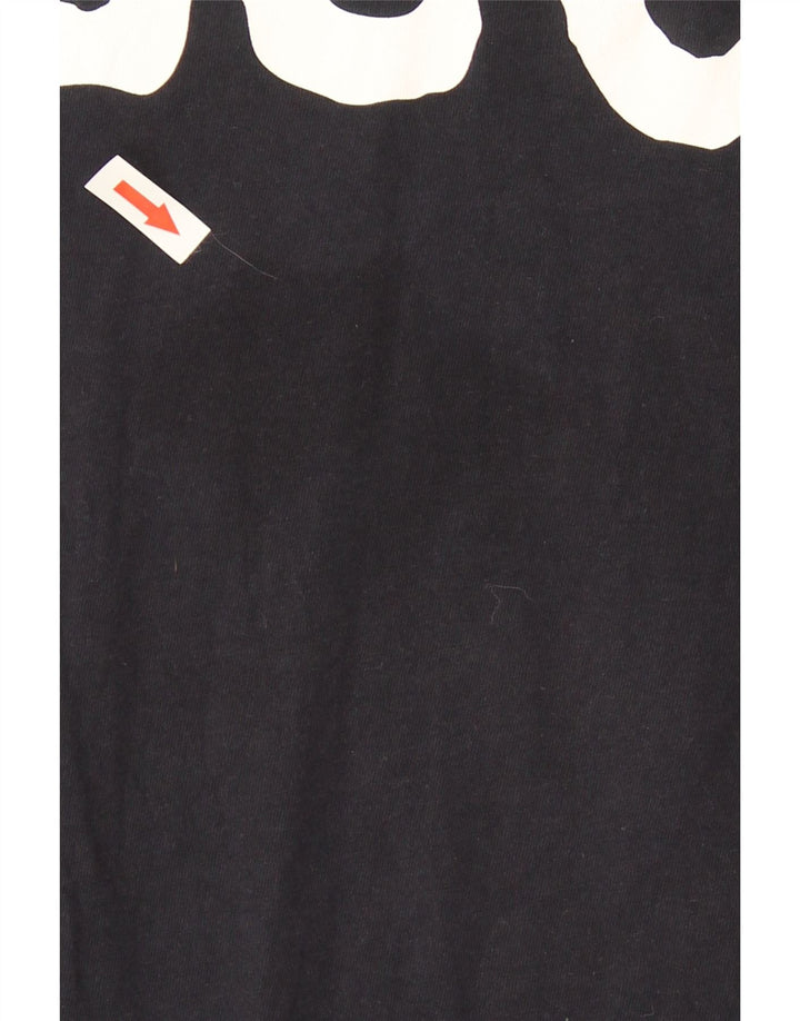 T-shirt grafica da uomo Lee Top grande in cotone blu navy