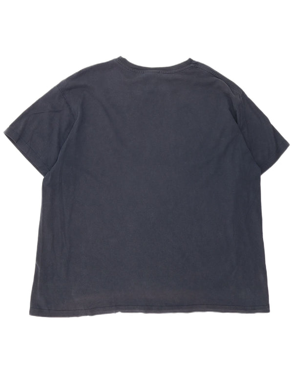 T-shirt grafica Nike da uomo Swoosh UK 47/48 2XL cotone blu navy