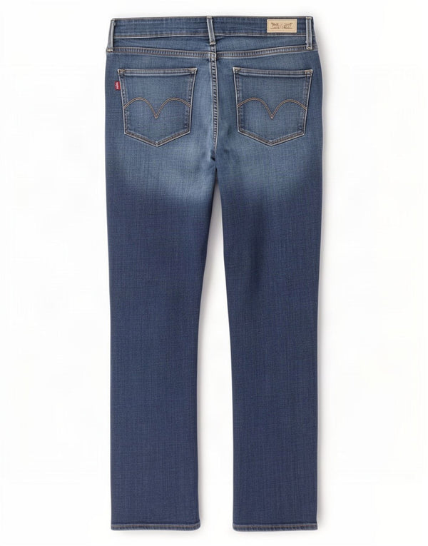 Jeans skinny Levi's da donna a vita media US 12 Large W32 L30 cotone blu