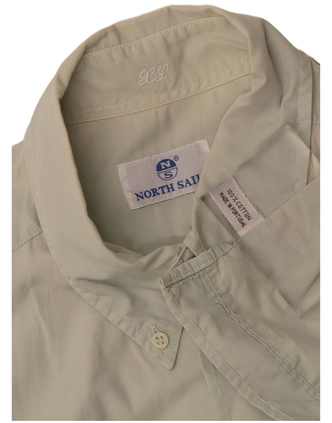 Camicia a maniche corte da uomo NORTH SAILS XL in cotone grigio