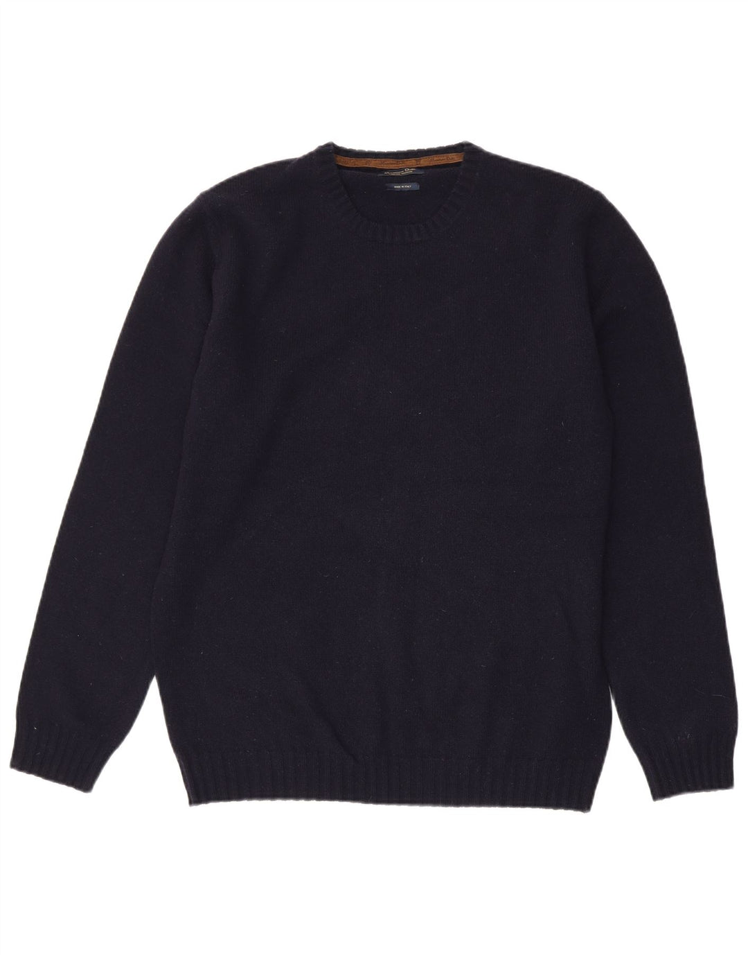 Maglione maglione girocollo da uomo Massimo Dutti XL blu navy