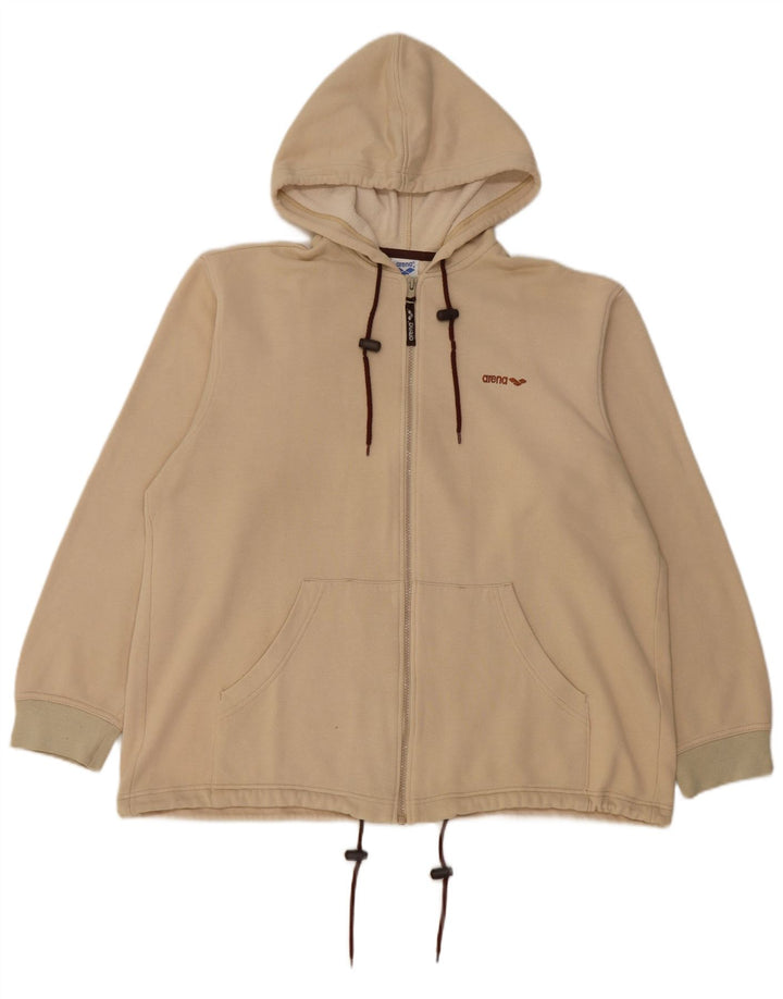 Felpa con cappuccio e zip da uomo ARENA XL Beige
