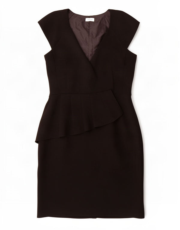 Abito tubino da donna Calvin Klein UK 12 poliestere nero medio