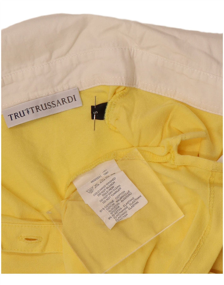 Polo Donna Trussardi UK 10 Small Giallo Cotone