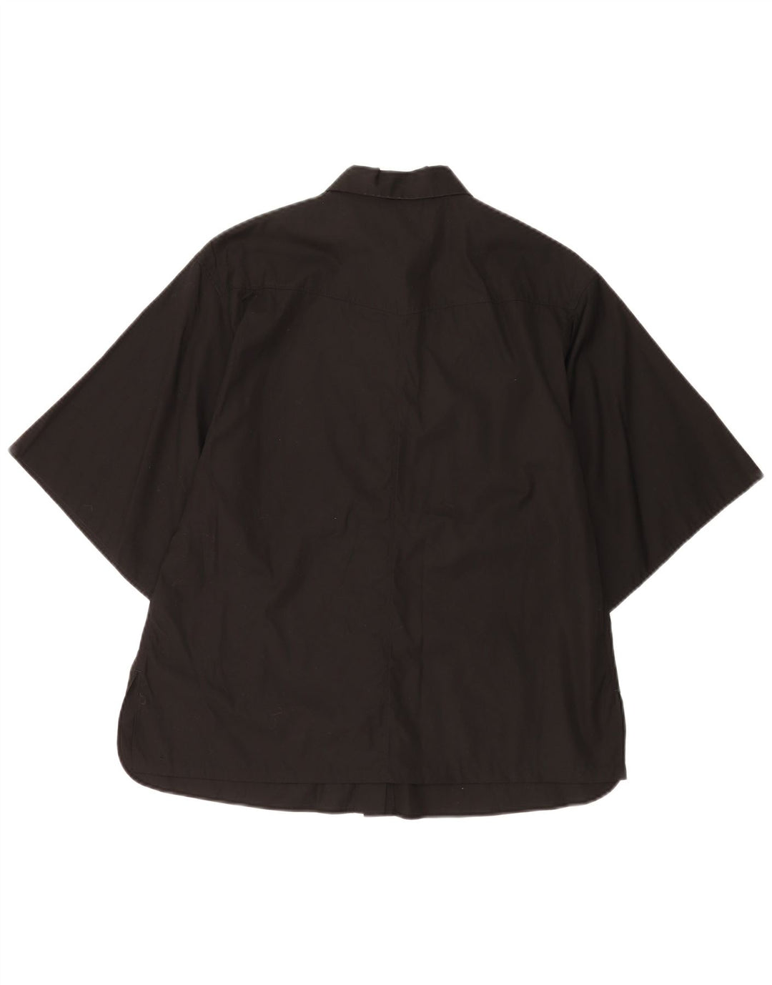Camicia oversize a maniche corte da donna Massimo Dutti EU 34 2XS Nera