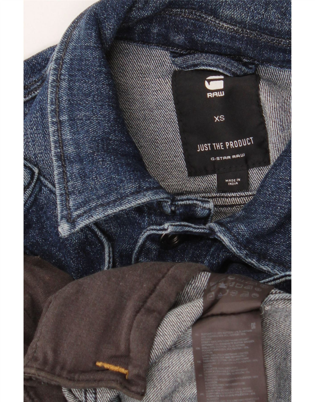 Giacca in denim corto da donna G-STAR UK 6 XS cotone blu navy