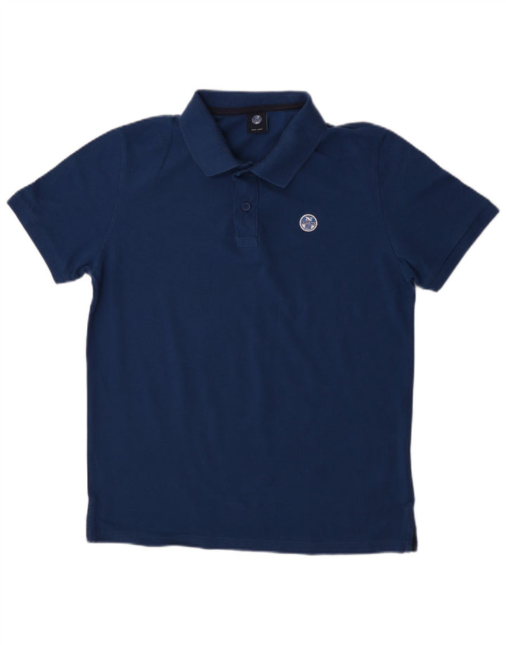 Polo da uomo North Sails in cotone blu navy medio