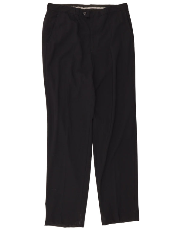 Pantaloni da abito dritti da uomo Armani W34 L36 neri