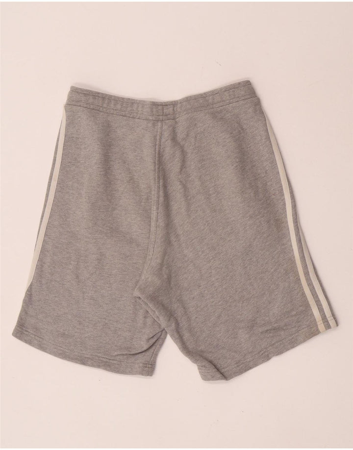 Pantaloncini sportivi Adidas da uomo piccoli in cotone chiazzato grigio