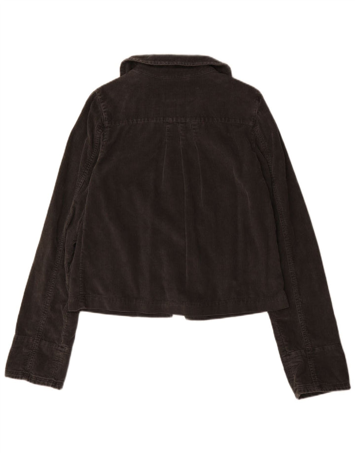 Giacca da donna in velluto a coste White Stuff UK 8 piccola in cotone grigio