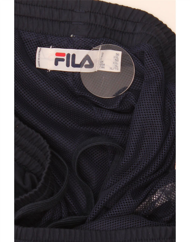 Pantaloni da tuta da uomo Fila 2XL Blu navy Colorblock