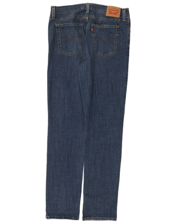Jeans dritti a vita alta Levi's 724 da donna W32 L32 cotone blu