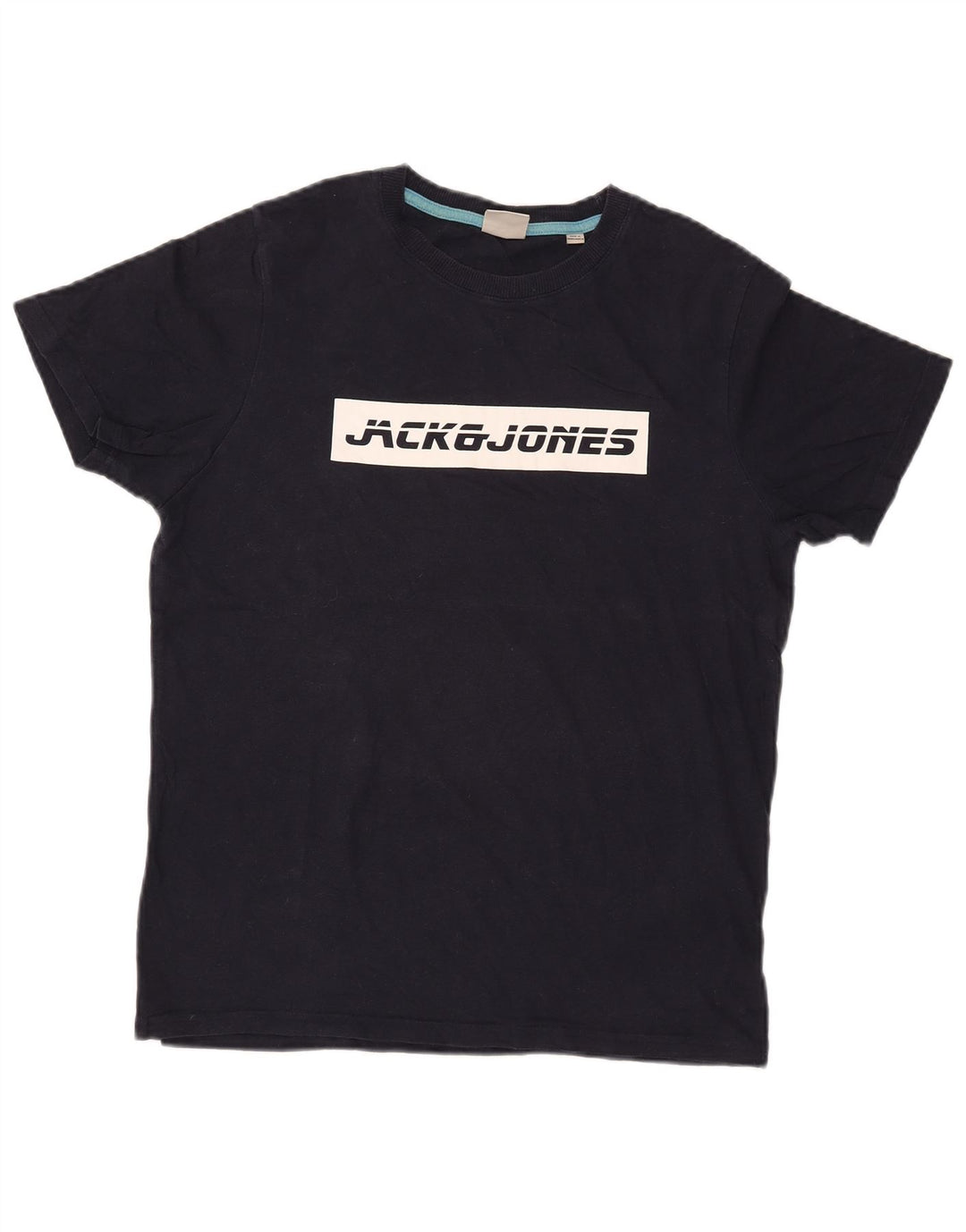 JACK & JONES T-shirt grafica da uomo in cotone medio blu navy
