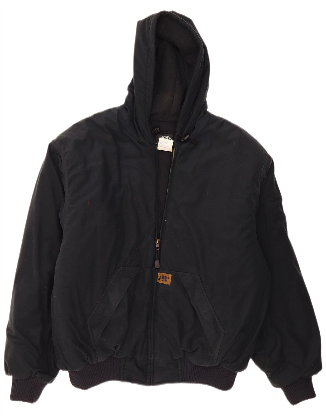 Giacca imbottita con cappuccio da uomo Polar King UK 42 XL poliestere blu navy